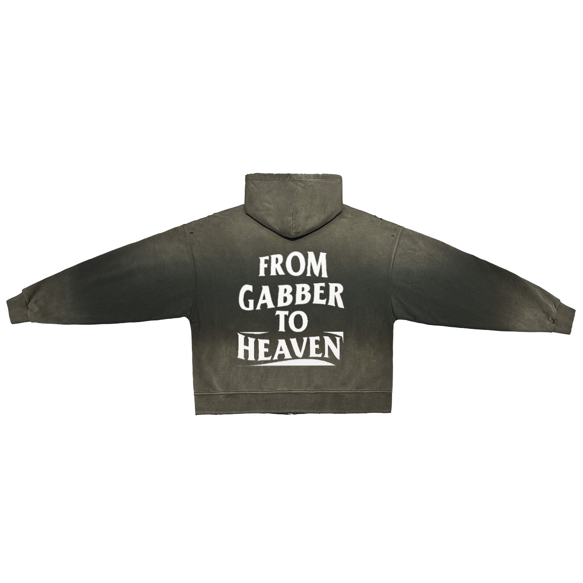 GABBER TO HEAVEN BASIC Sweatshirt Reißverschluss Oversize Unisex
