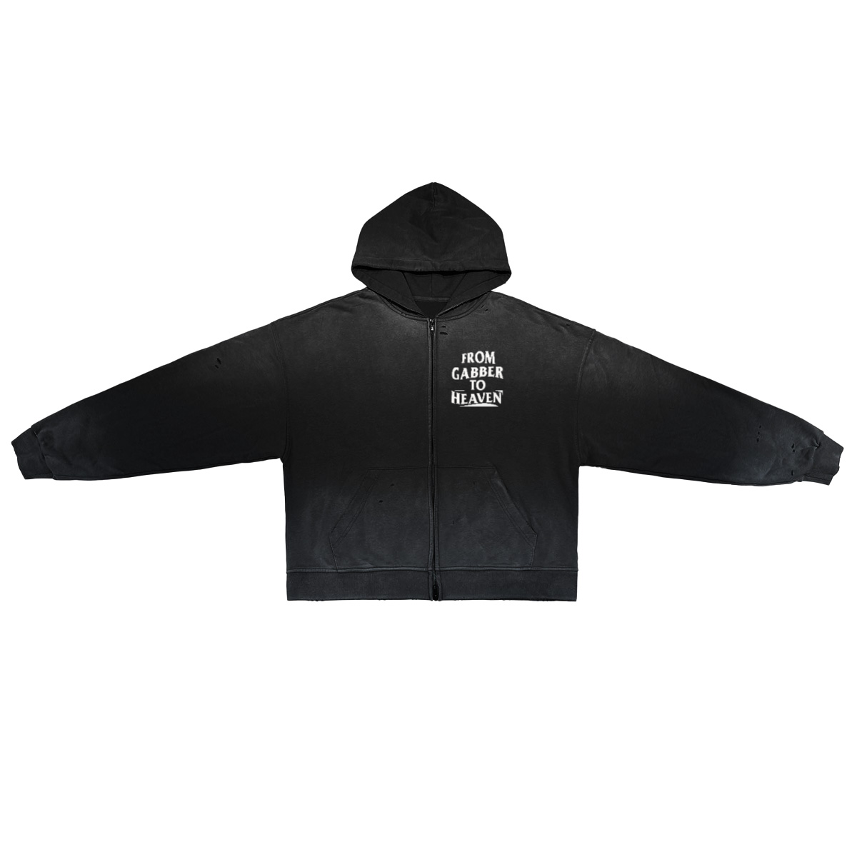 GABBER TO HEAVEN LOWCORE V2 Unisex Reißverschluss-Sweatshirt