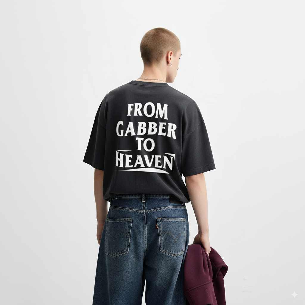 GABBER TO HEAVEN BASIC Unisex Oversize T-Shirt