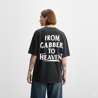 GABBER TO HEAVEN BASIC Unisex Oversize T-Shirt